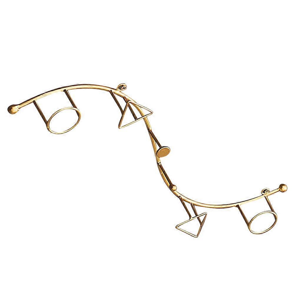 Iron Hook Wall Hook for Storage Use 4Pcs Golden Vintage Wall Hanger