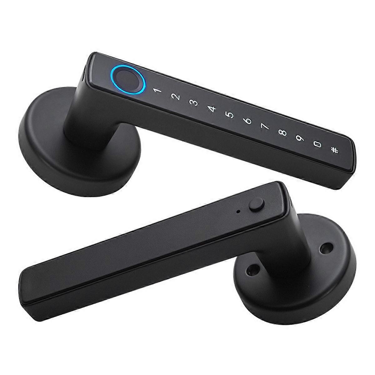 F6 Tuya Bluetooth Smart Fingerprint Door Lock Electronic Keypad RFID Keys App Control Waterproof for