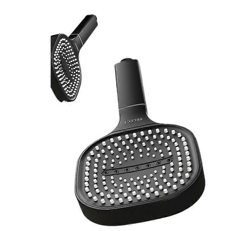 Shower Head  Pressure Rain Tool  Installation Jet Black Finish One Piece Construction