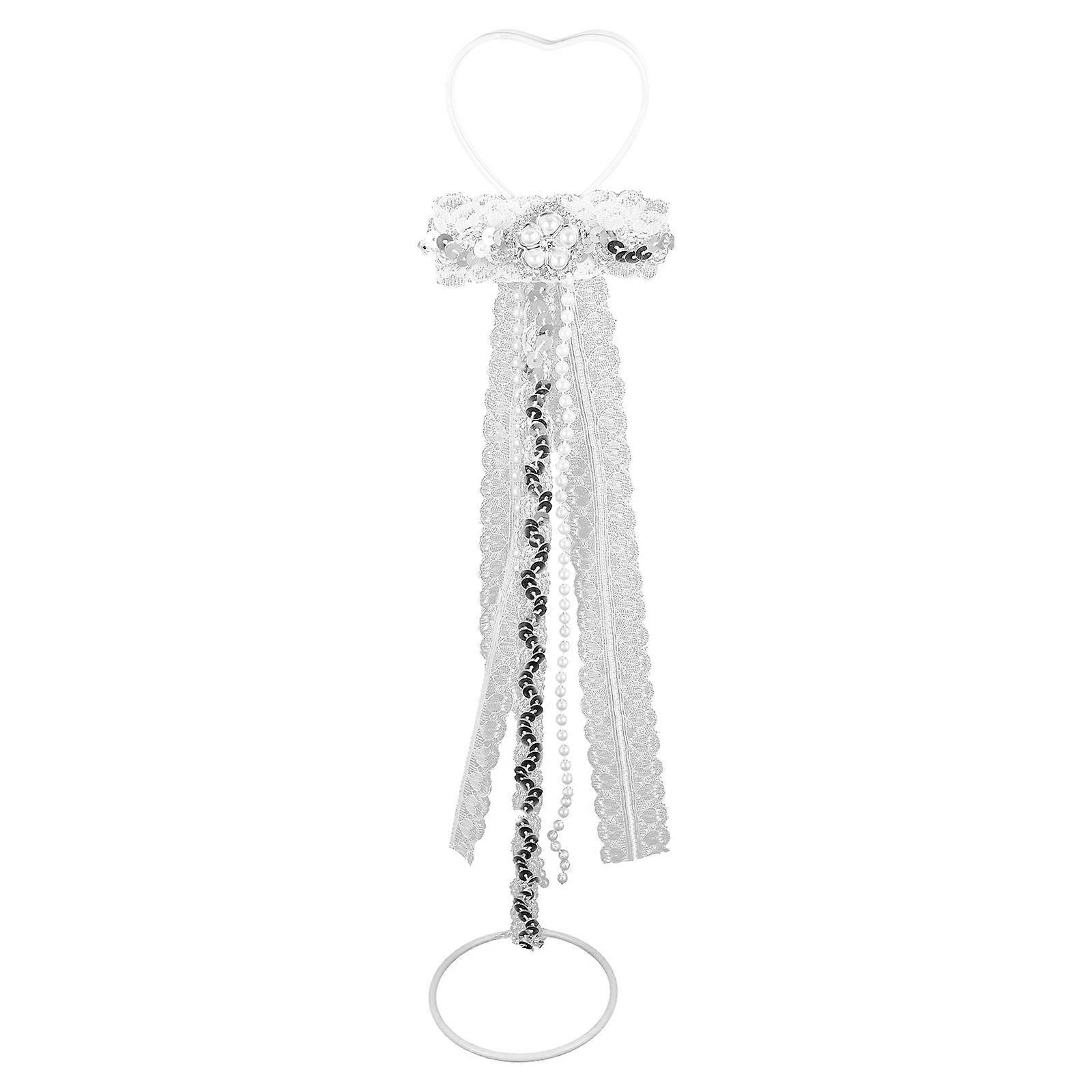 Photo Card Holder 2Pcs Heart Shape Table Number Holder With Iron And Lace For Memo Clip And Menu Display