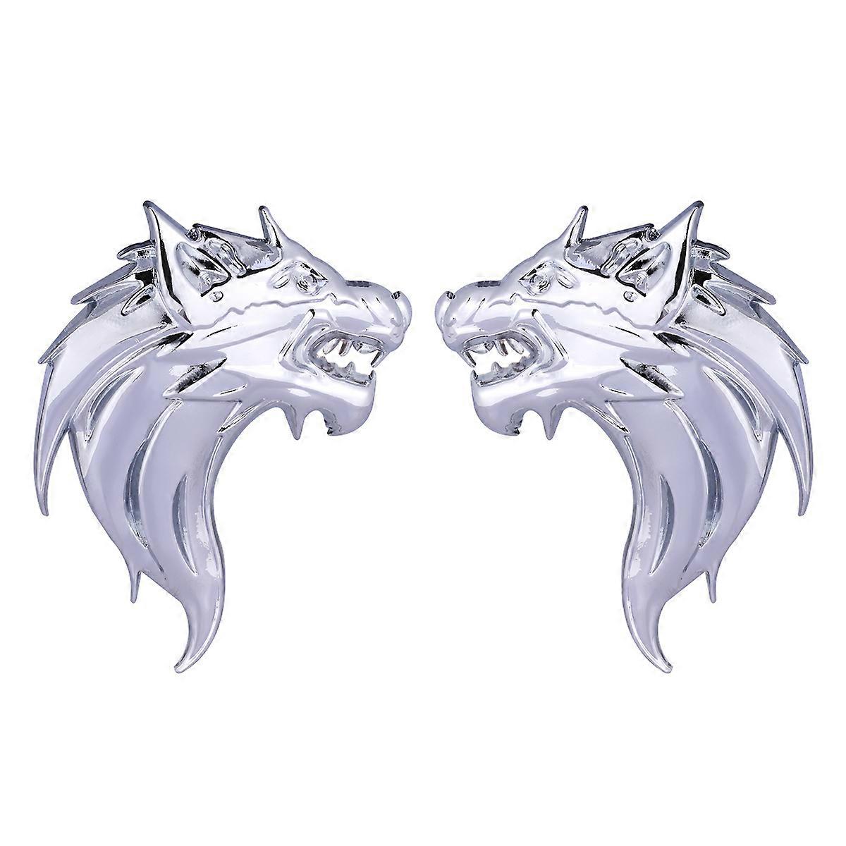 Badge Sticker Metal for Car Side 2Pair Auto