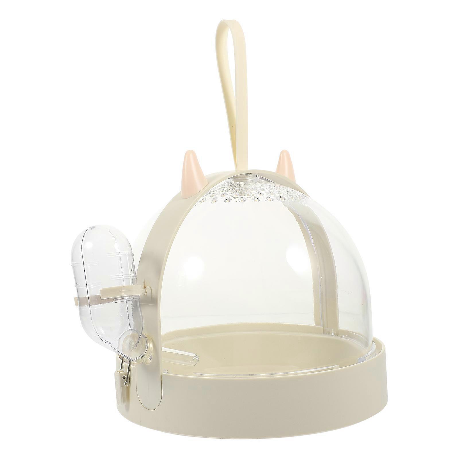 White Hamster Carrying Case for Outdoor Use with Practical Durable Construction