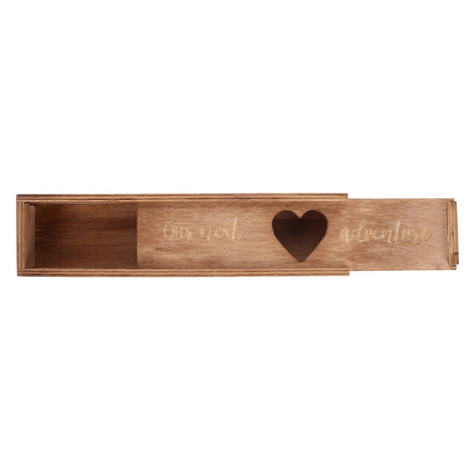 Wooden Pregnancy Test Keepsake Box for Storage 5Pcs Elegant Design