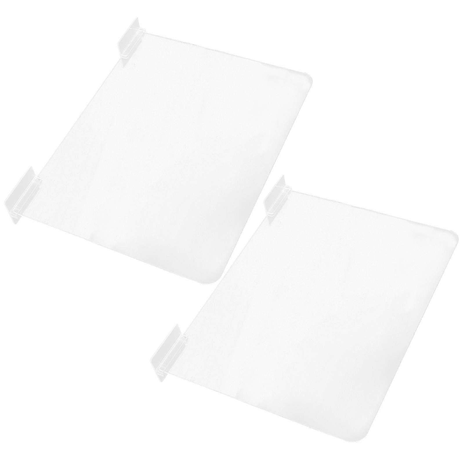 Closet Organization Shelf Divider 4Pcs Clear Acrylic Design Suitable For Vertical Shelving In Bedrooms Kitchens And Offices