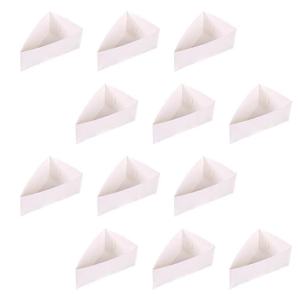 White 20 Pcs Food Storage Mousse Packing Cases Nonslip Function For School Party Restaurant And Use