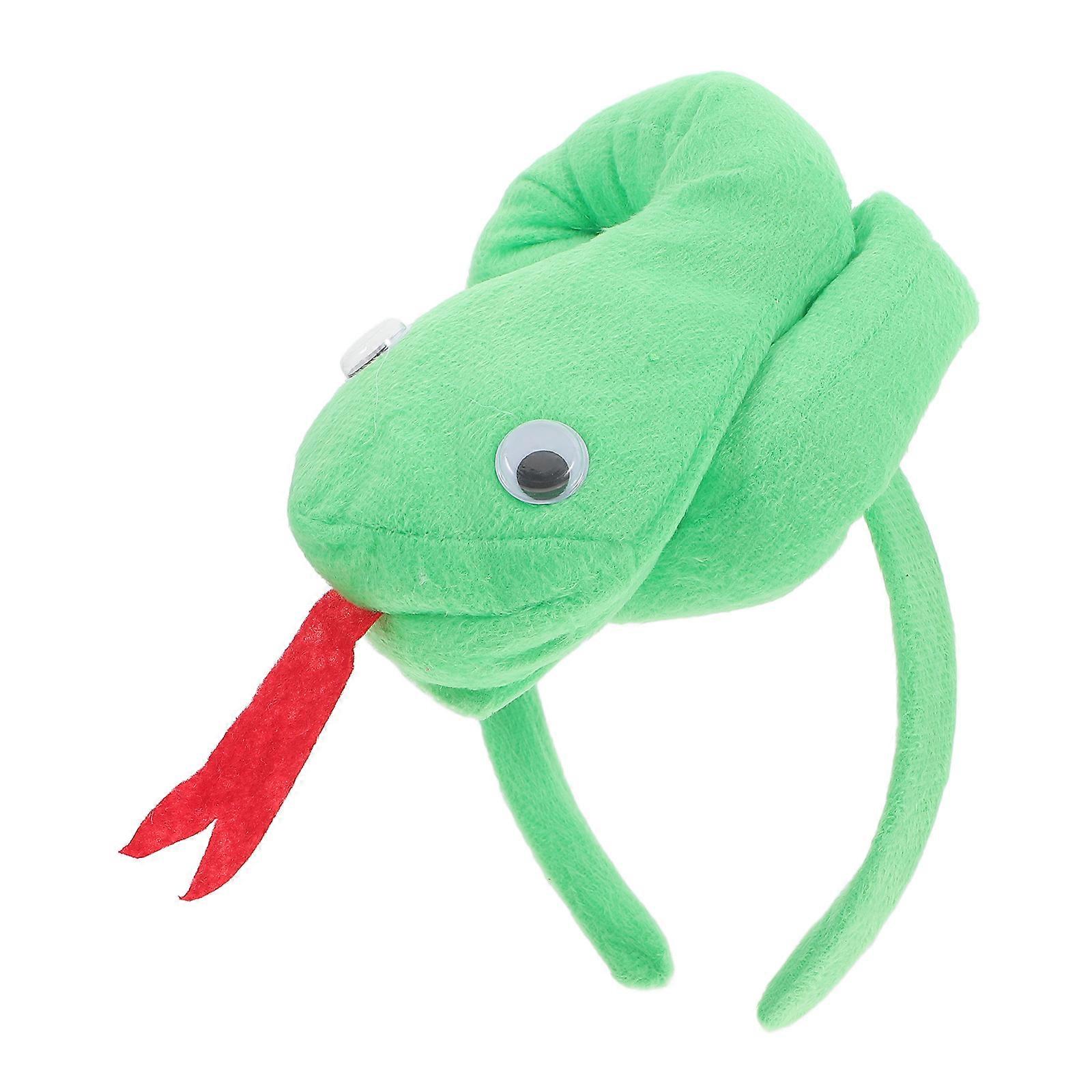 Snake Hair Piece Plush Snake Headband Stage Performances 17.50X14.00X13.00CM 1Pack