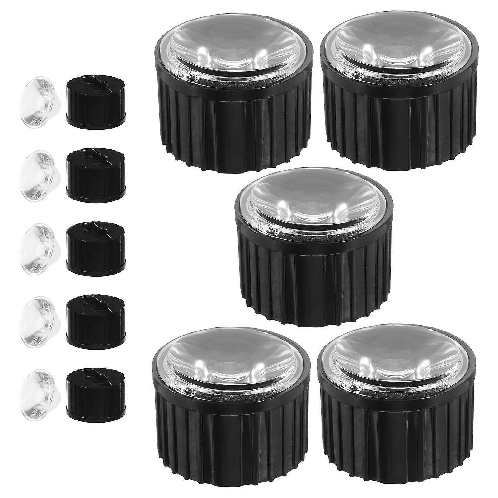 Acrylic Lens with Holder Bracket for LED Lights Focusing Lens 50Sets