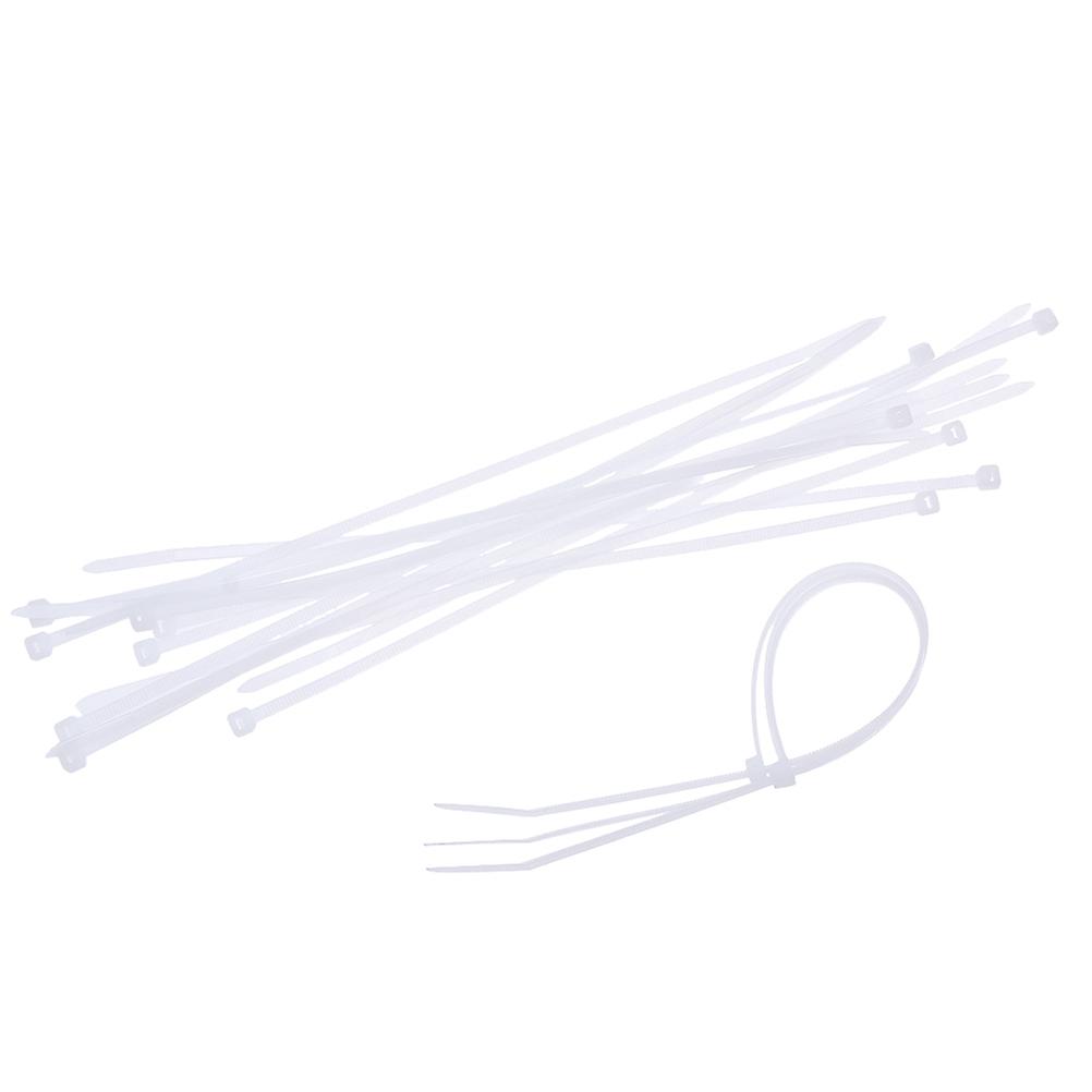 Cable Management Ties 1000Pcs Self-locking Plastic Fixing Ring For Wires And Cables 20X0.5X0.5Cm White Waterproof Solution
