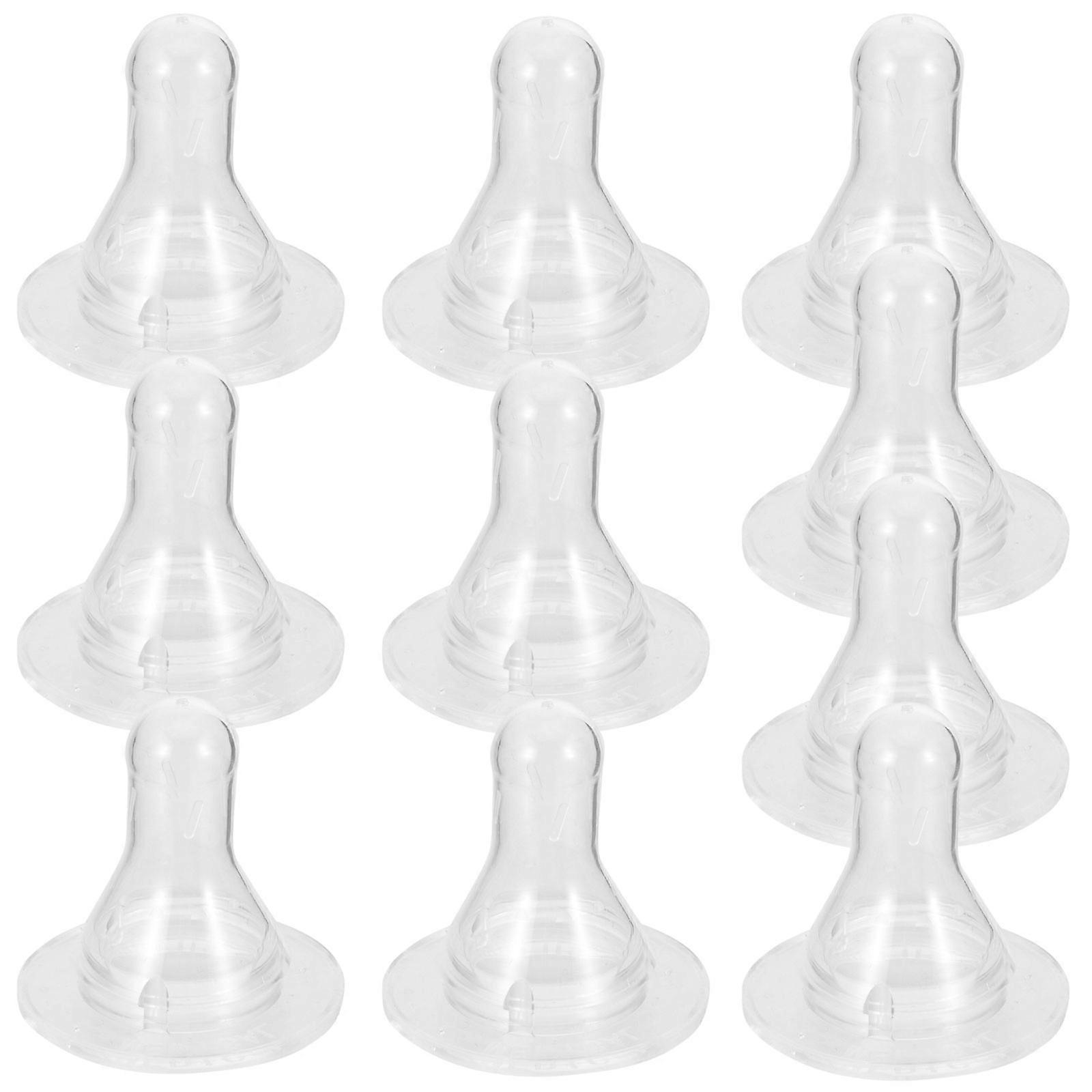 Lamb Milk Drink Nipples Silicone Pacifier for Feeding 40Pcs Transparent