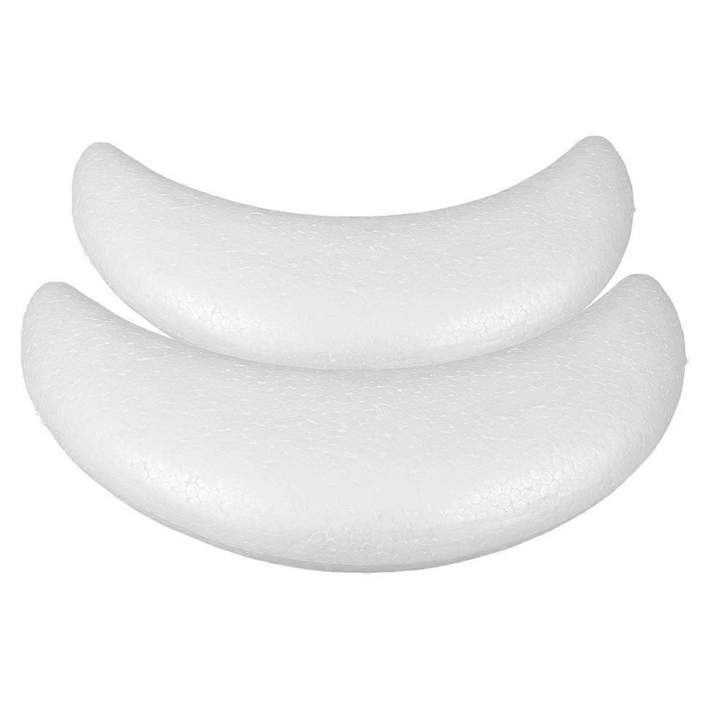 Polystyrene Moon Decorations for Party Crafts 6Pcs White Foam Shapes
