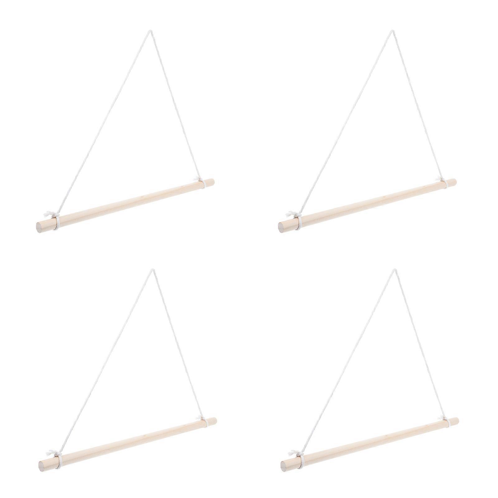 Cylindrical Wood Banner Poles For Banner Hanging Indoor Use Sleek Design 8 Pcs