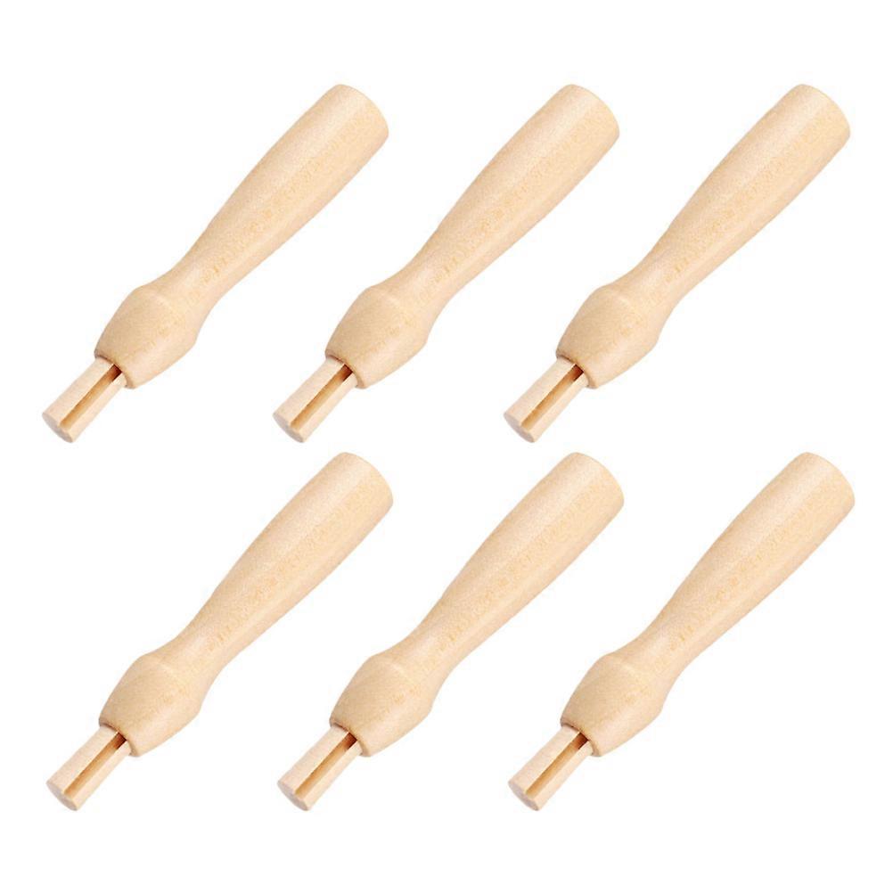 Needle Felting Tools Handheld Handles Wood For Plush Toy Repairs Crafting 6Pcs