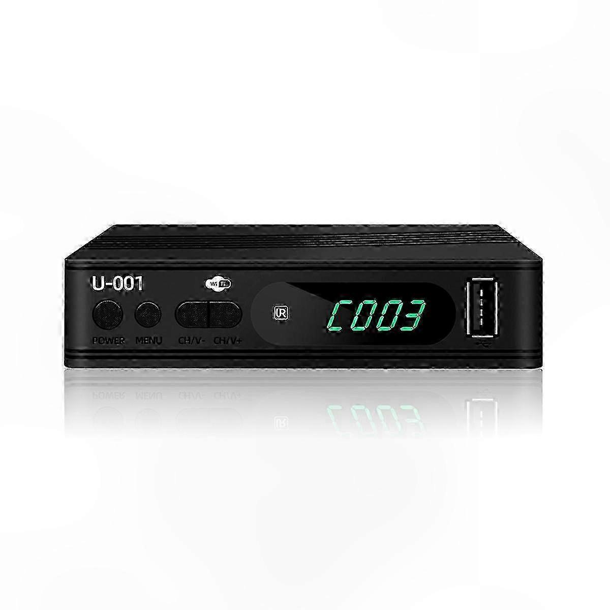 Digital TV Decoder with DVB-T2 HEVC Support for Terrestrial and Satellite Reception USB Connectivity HD Media Player S Edition