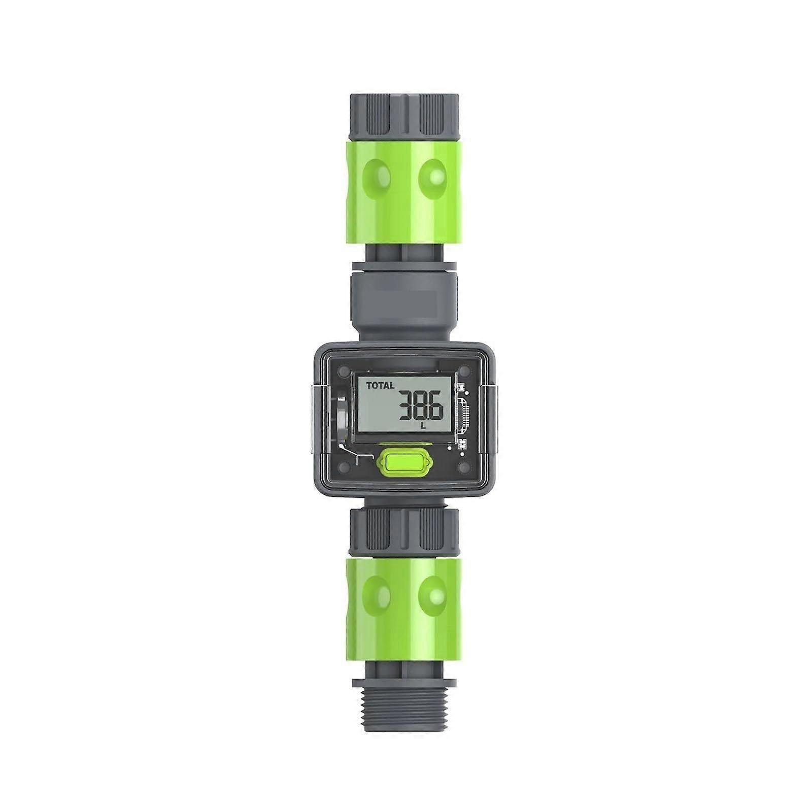 Water Flow Meter For Garden Hose Watering, Easy Install And Read, 1/2Inch NPT Connection, Measures Water Flow Rate