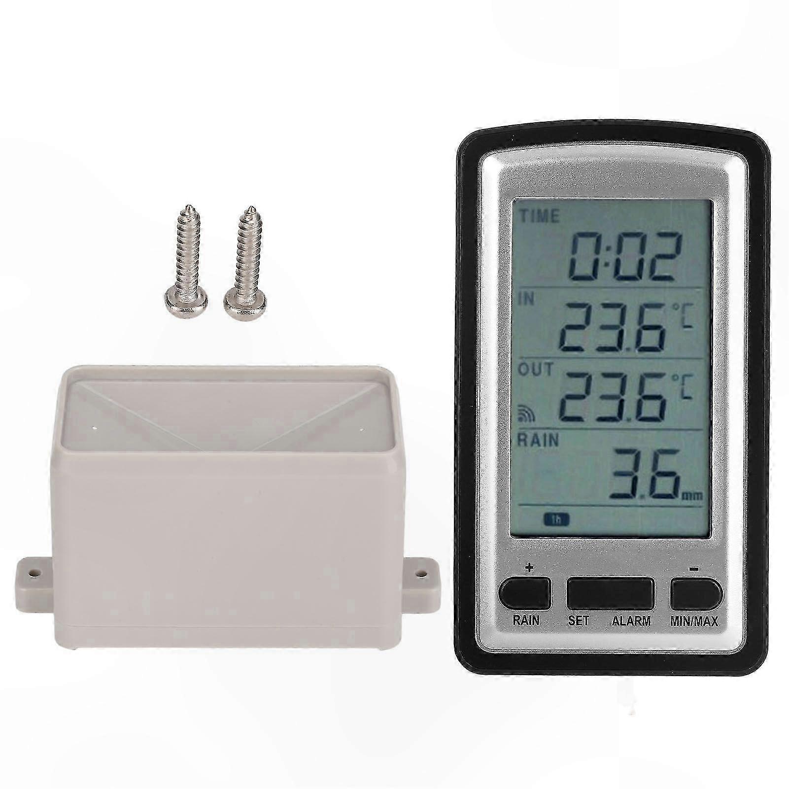 Wireless Rainfall Measurement Device with Temperature Monitoring for Home and Outdoor Use