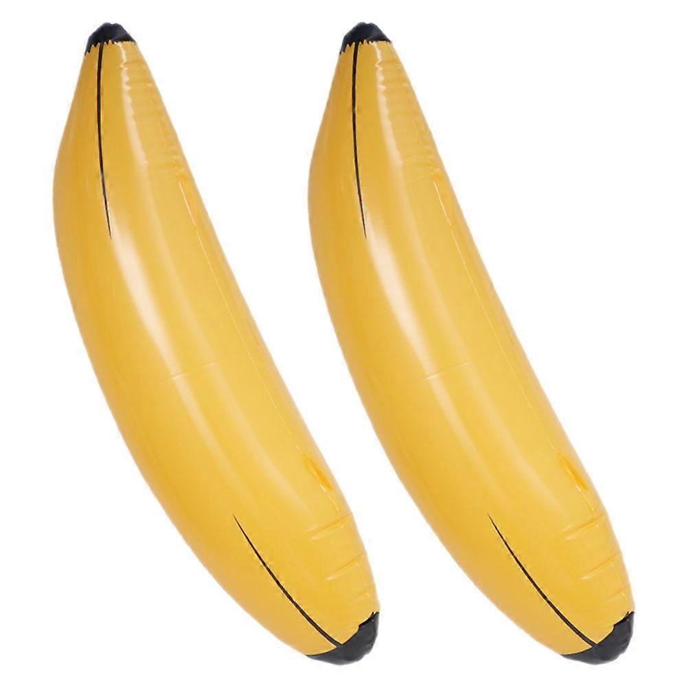 Inflatable Banana Prop 4Pcs Vivid Fruit Decoration For Birthday Pool Parties Families Event Planners Assorted Color Entertainment