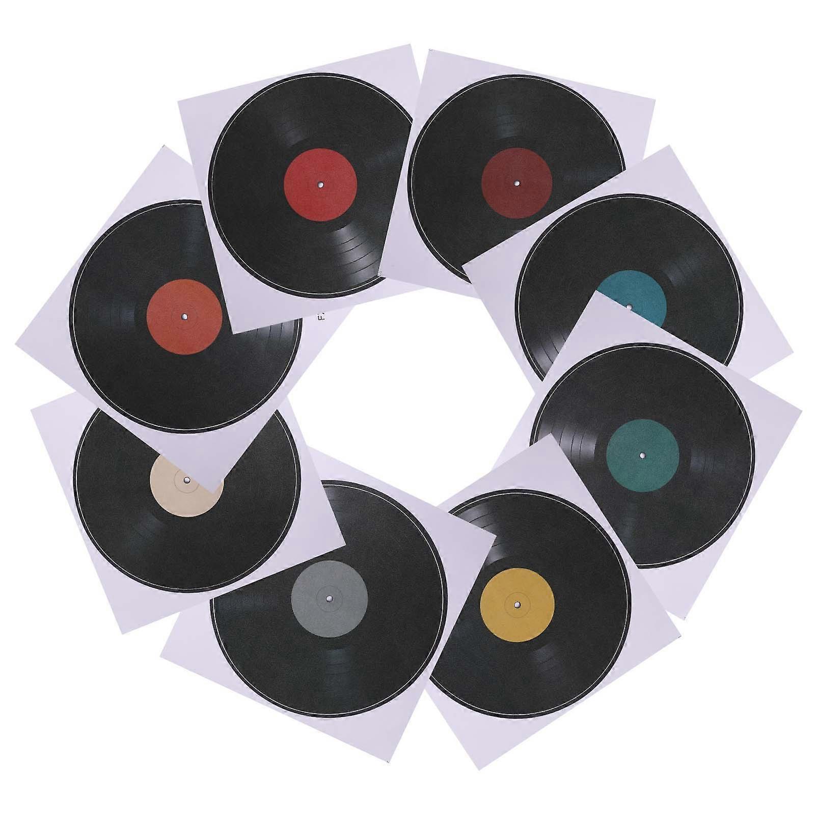 Records Sticker Vinyl Record Wall Decals for Decoration 80Pcs Set