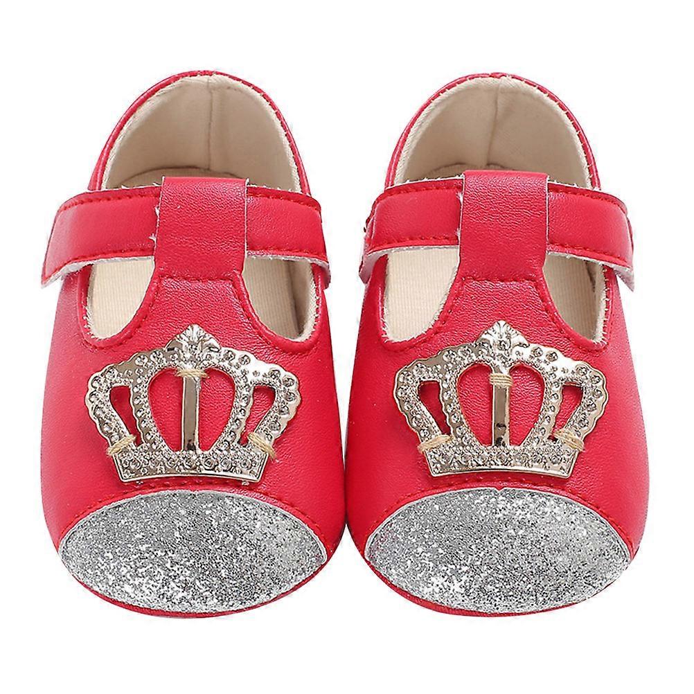 Infant Footwear with Star Shape Anti-Slip Characteristics Perfect for Indoor Use in Red Color for 1 Pair