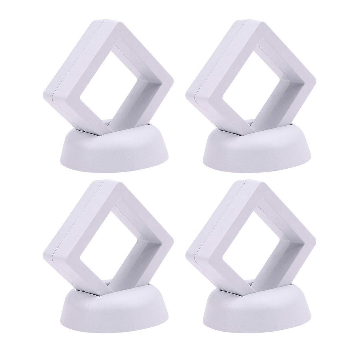 50MM Practical Coin Display Rack 8 Pcs Holder For Coins Medals And Collectibles In White Perfect For Home And Shop Use