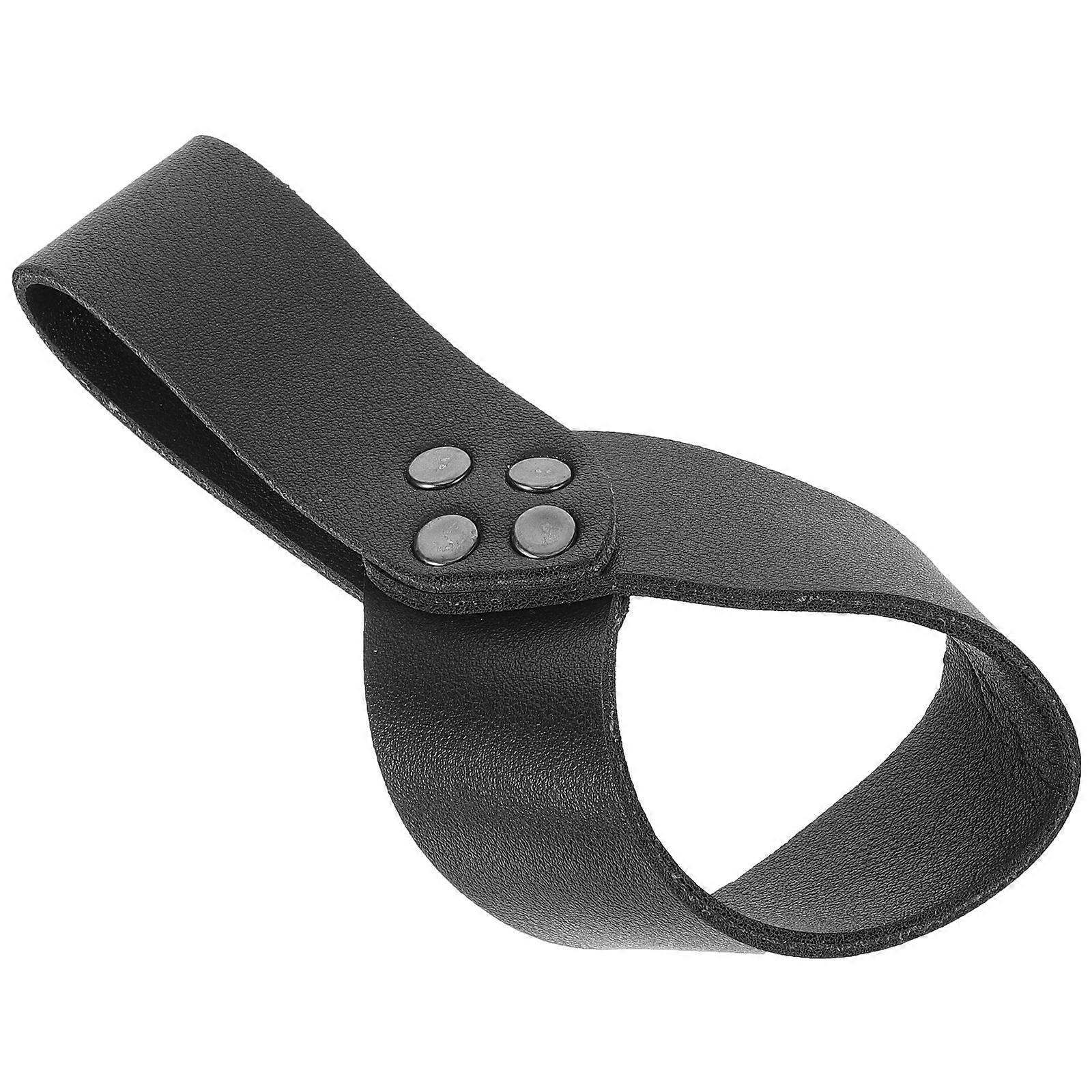 Black PU Sword Frog Holder for Storage 4Pcs Medieval Renaissance