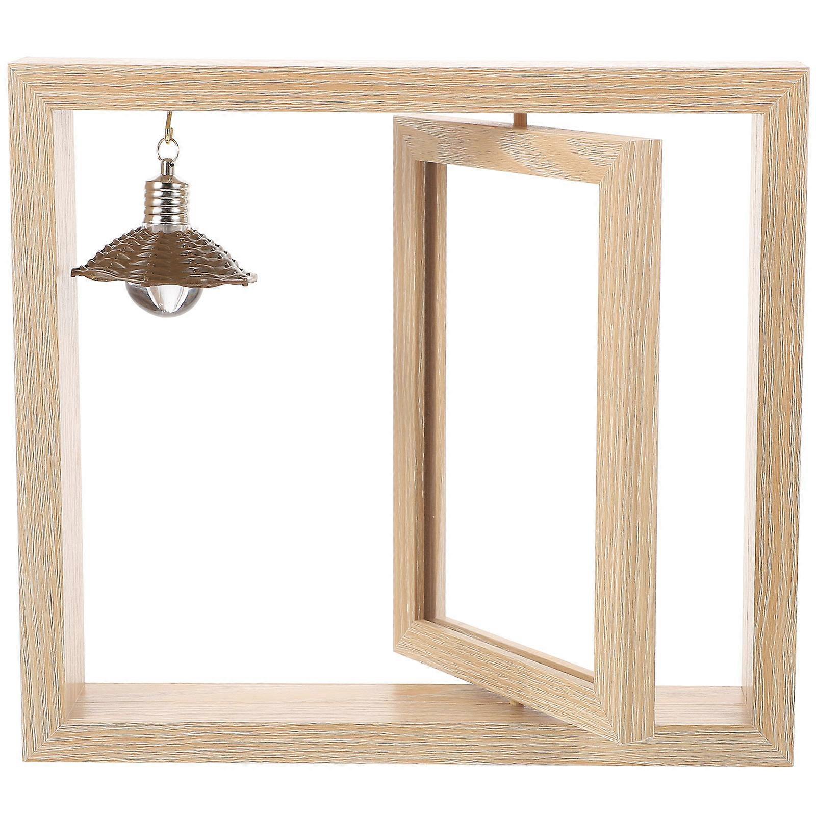 Rotating Double Sided Photo Frame For Home Decoration And Gift Recipients In Beige 2Pcs