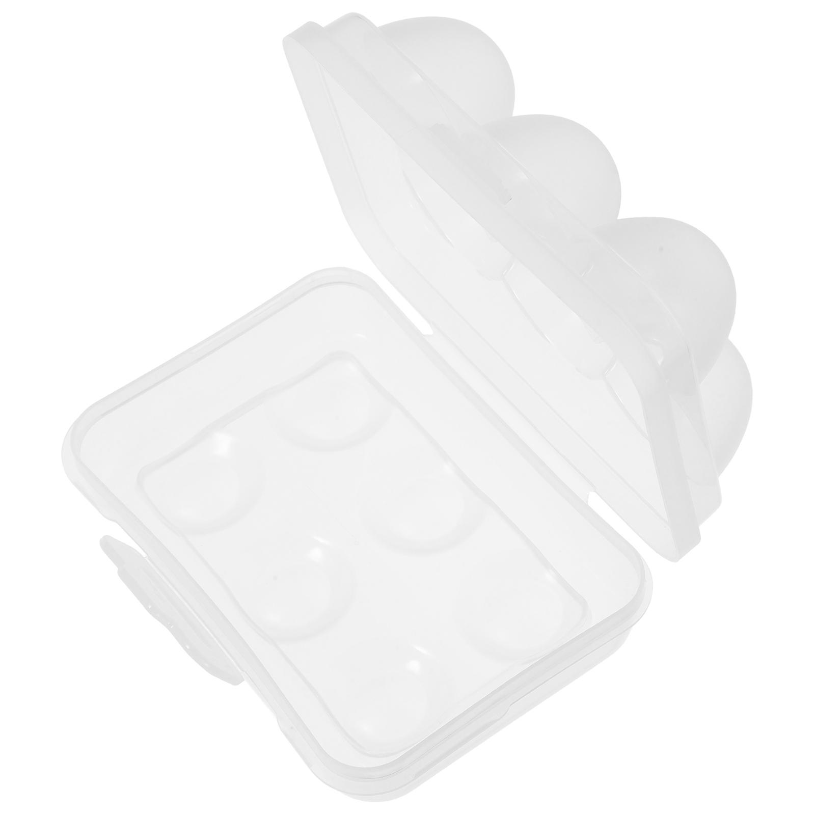 Transparent Camping Egg Holder for Outdoor Storage 2Pcs Container