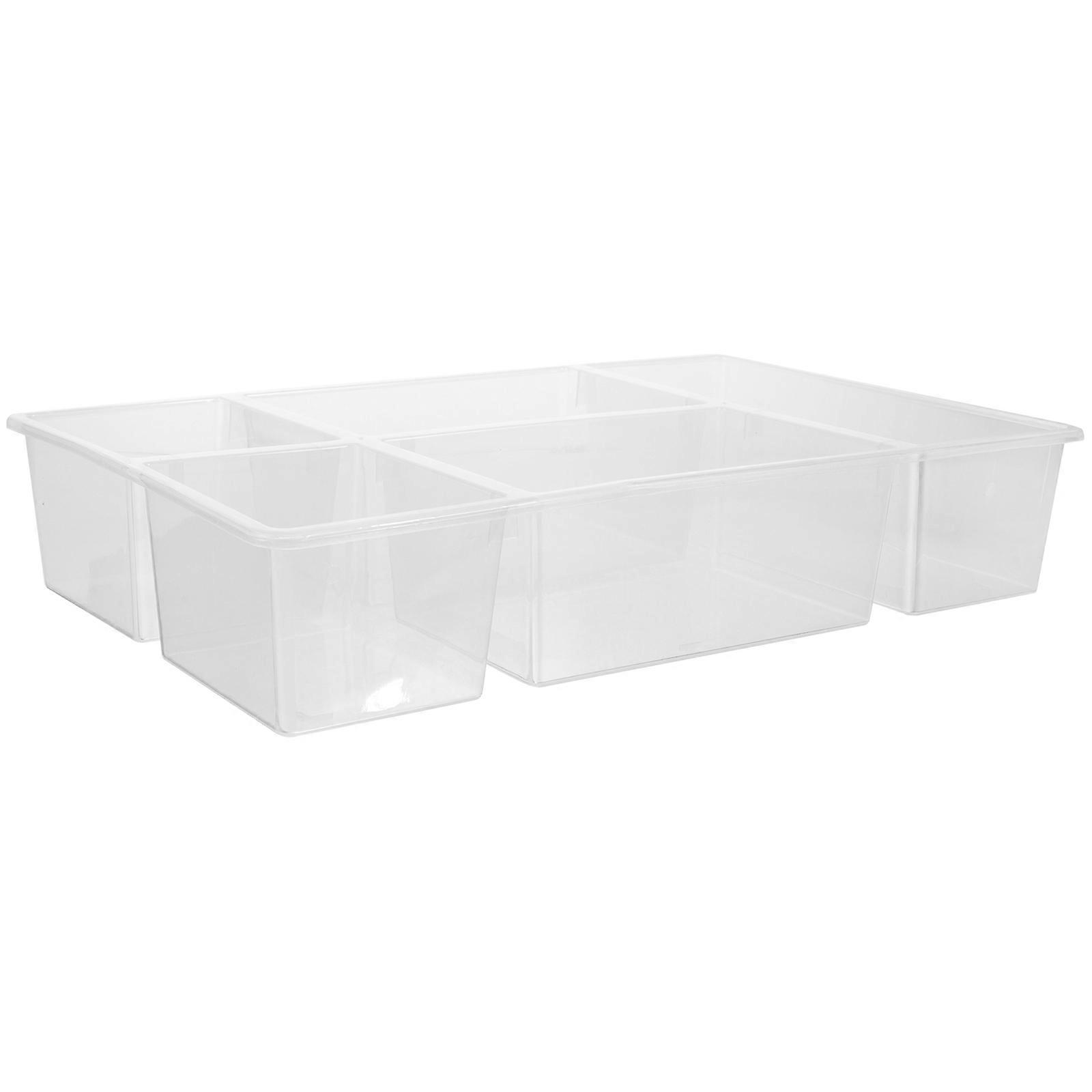 Cutlery Tray Kitchen Drawer Organizer for Storage 2Pcs White Practical PP