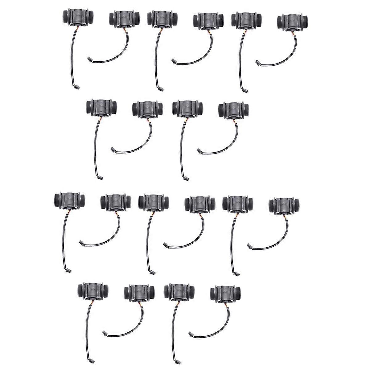 2PCS Water Flow Sensor Fuel Flow Meter Water Meter Sensor 1-60L/Min