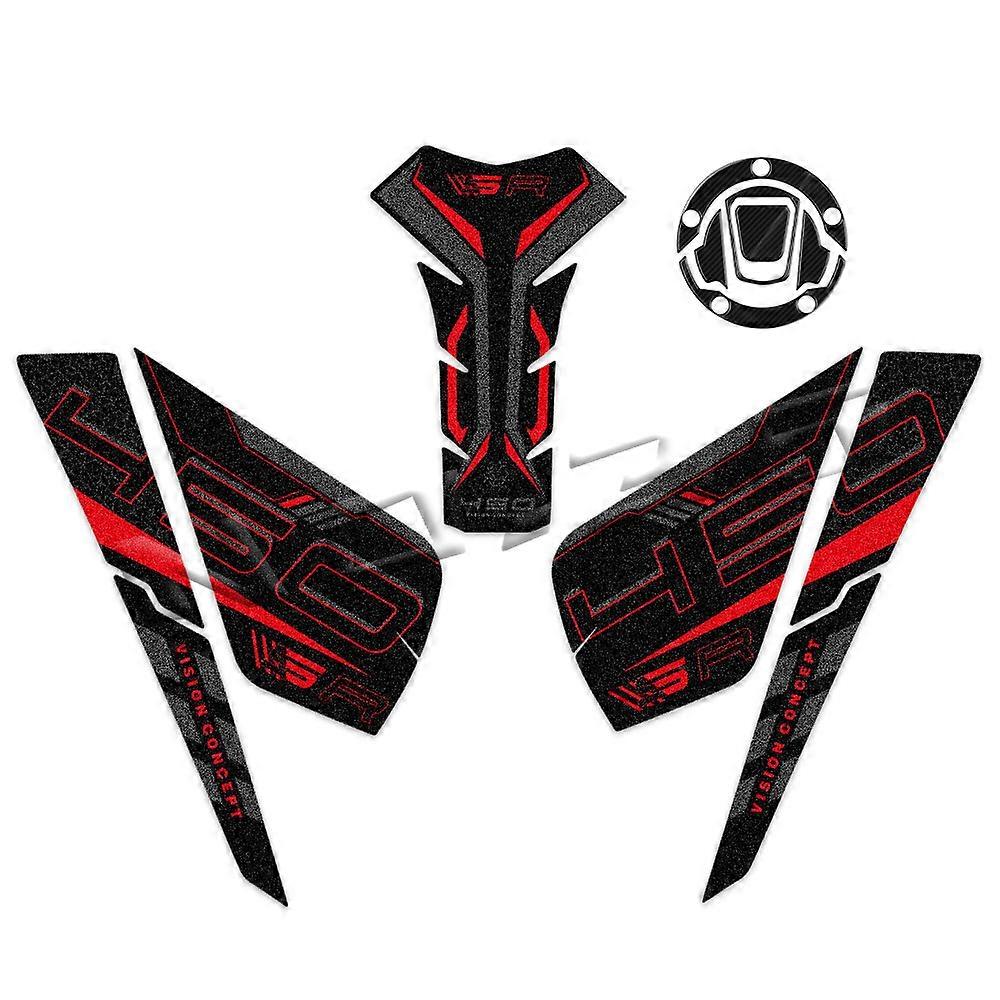 ישים עבור 450SR 450 SR 3M אופנוע צד משטח דלק מדבקה גז הברך אחיזה מגן אנטי להחליק מדבקות אביזרים