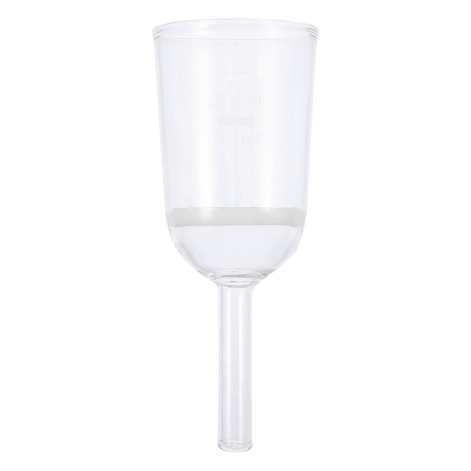 Sand Core Funnel Glassware Funnel for Laboratory 1Pcs Transparent Borosilicate
