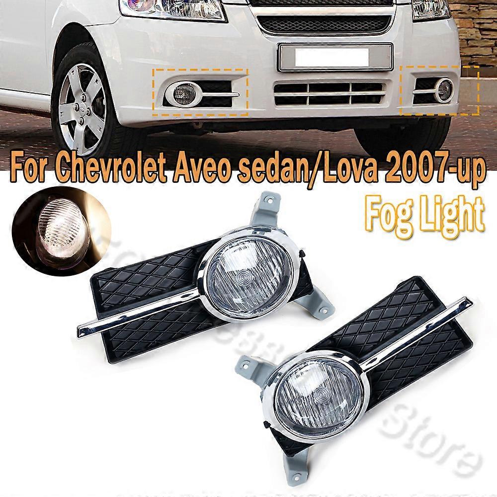 Compatible 1 Set Fog light Halogen Fog Lamp Bulb H3 12V 55W With Wiring kit Car accessories For Chevrolet Aveo sedan/Lova 2007-up For Car
