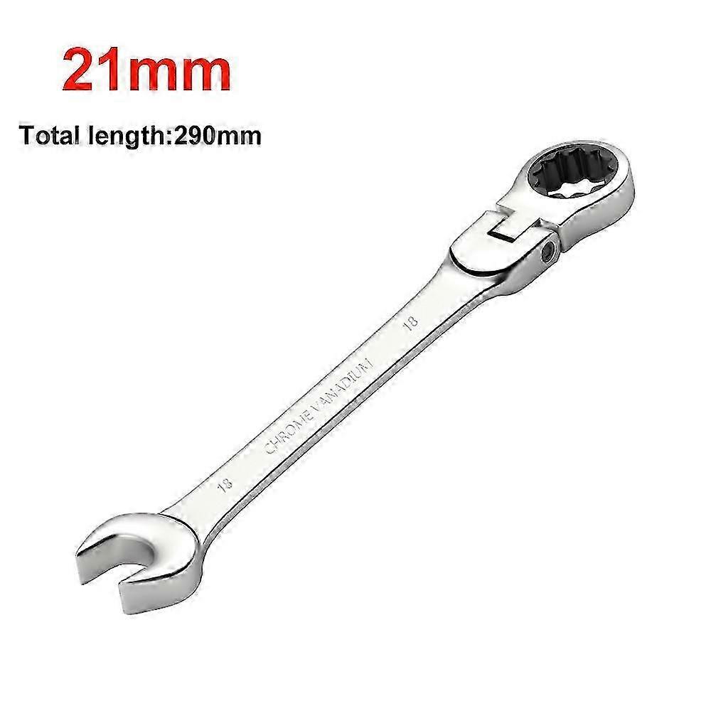 Adjustable Head Ratchet Wrench with Effort Saving Design 25-26