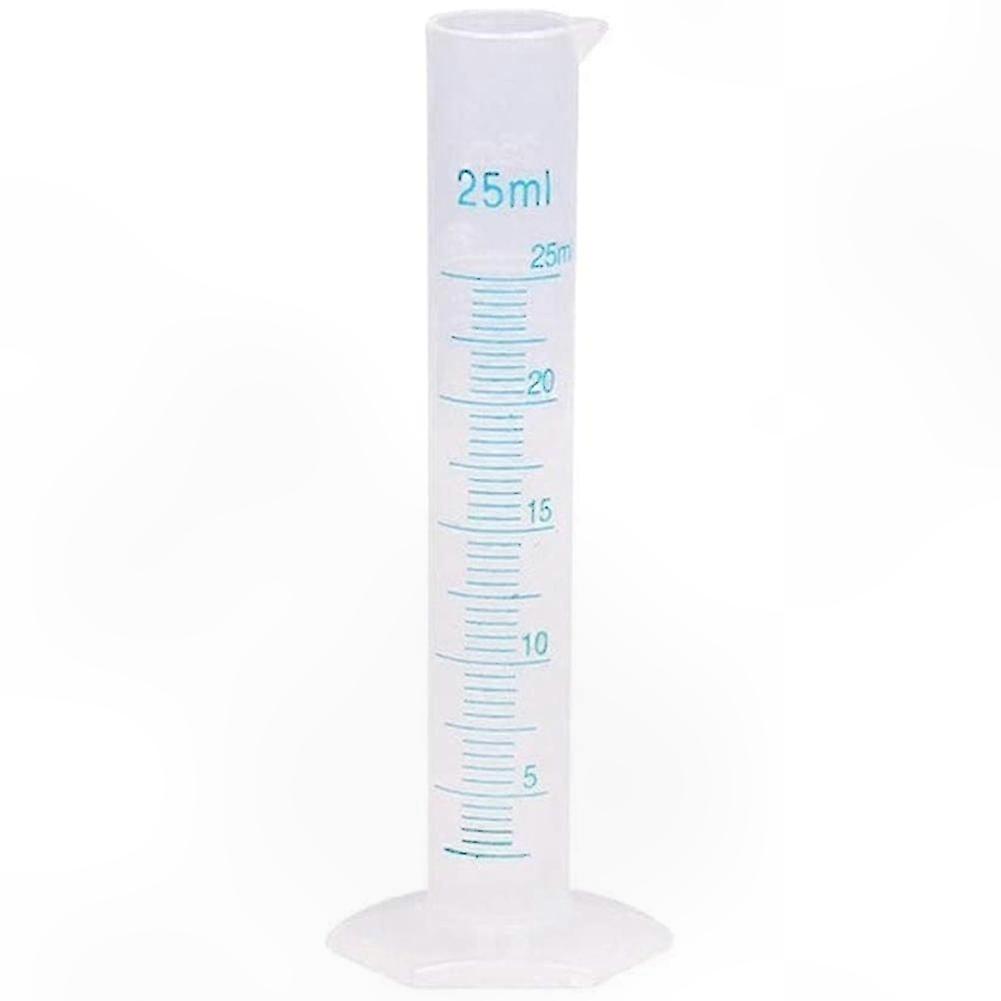 25ml Plastic Graduated Measuring Cylinder for Lab