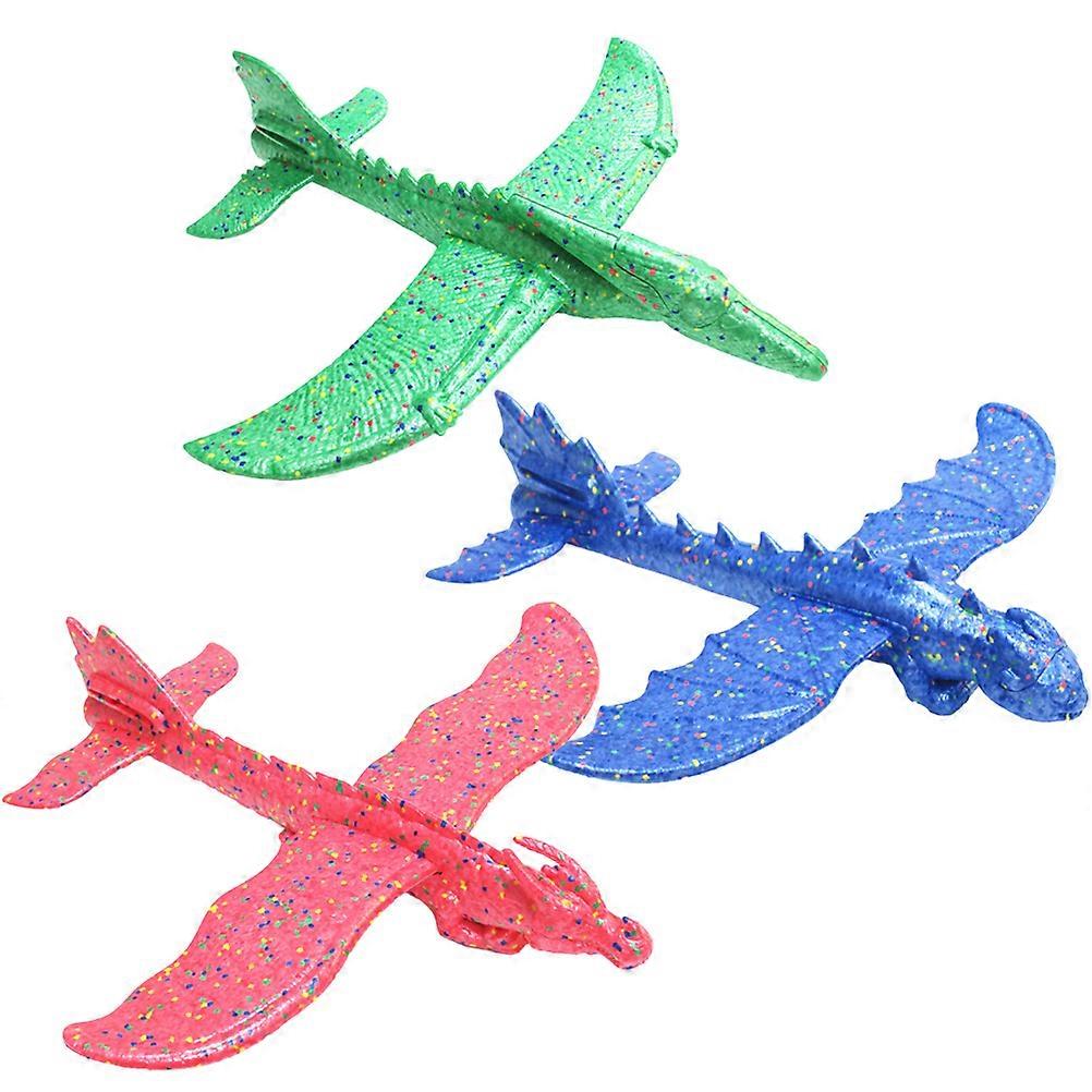Hand Throw Aircraft Toy Kids Airplane Toy for Kids 3Pcs Assorted Color Model