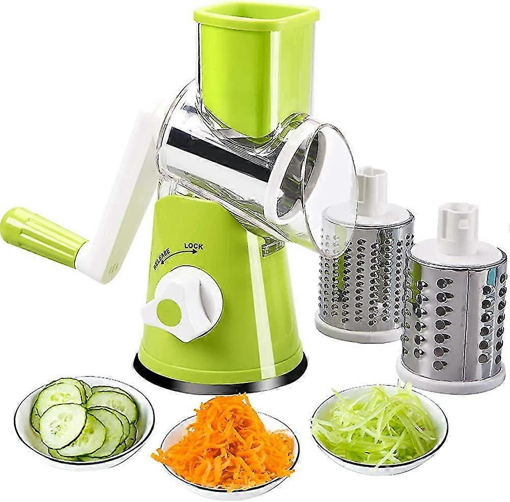 Hand Rotary Vegetable Grater, Manual Multifunctional Vegetable Grater Drum Rape