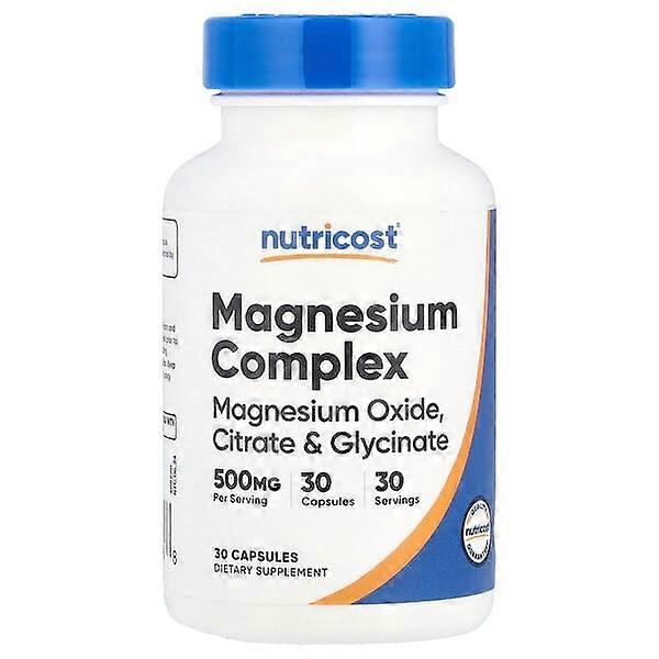 Nutricost, Magnesium Complex, 500 mg, 30 Capsules