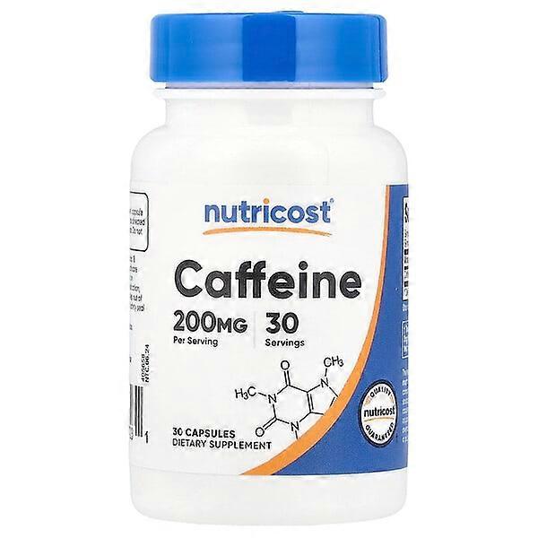 Nutricost, Caffeine, 200 mg , 30 Capsules