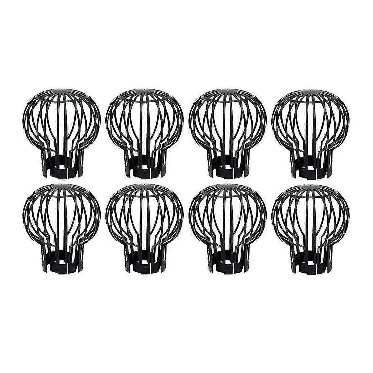 8Pcs Plastic Gutter Guards, Downpipe Leaf Guard, Downspout Filter, Drain Pipe Debris Dirt Protector