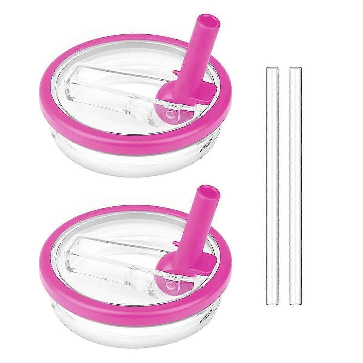 2 عبوة 40 أونصة غطاء قش قابل للطي ل Stanley Quencher ، استبدال غطاء مقاوم للتسرب ل 40 أونصة من Stanley H2.0 FlowState Tumbler ، غطاء مقاوم للانسكاب قابل لإعادة الاستخدام ل Tu