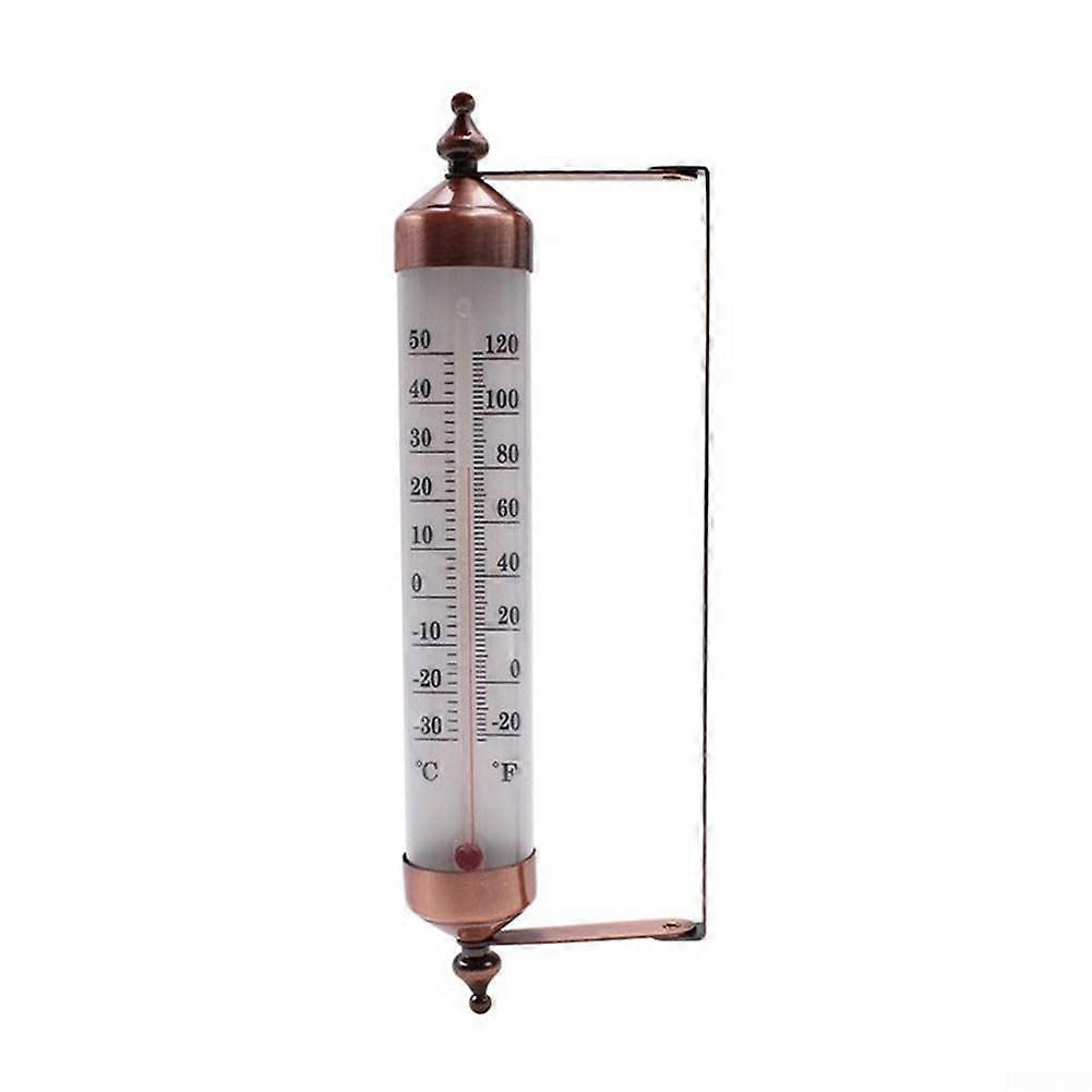 Indoor Outdoor Thermometer 10 Inch Battery Powered Dual Scale Fahrenheit And Celsius Clear Display