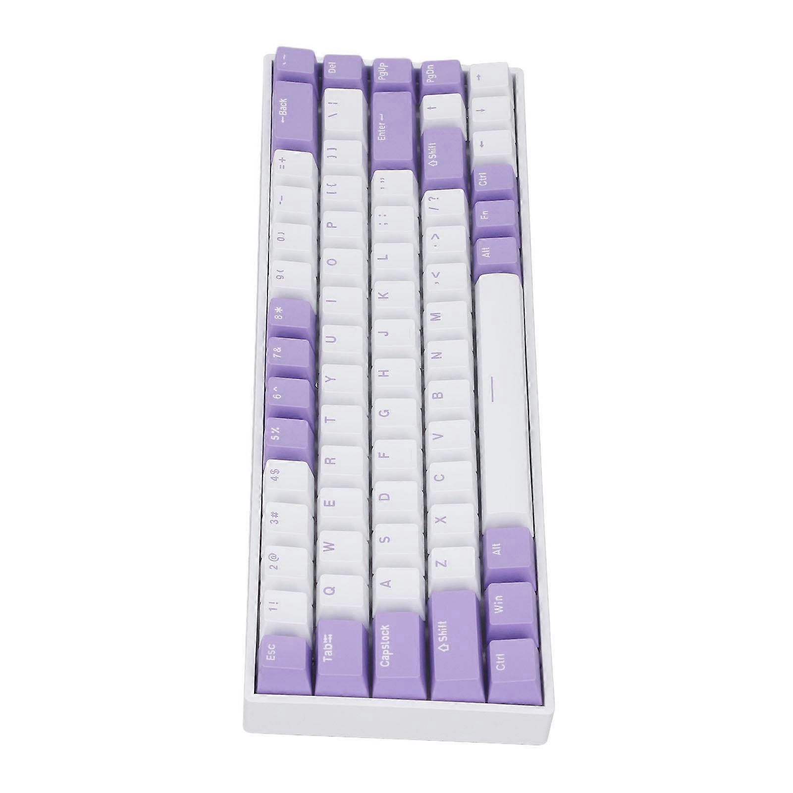 60% 68 Keys Mechanical Keyboard Wireless 2.4G Bluetooth 3.0 5.0 Type C Wired RGB Backlit Gaming Keyboard Blue Switch for Win for Android 