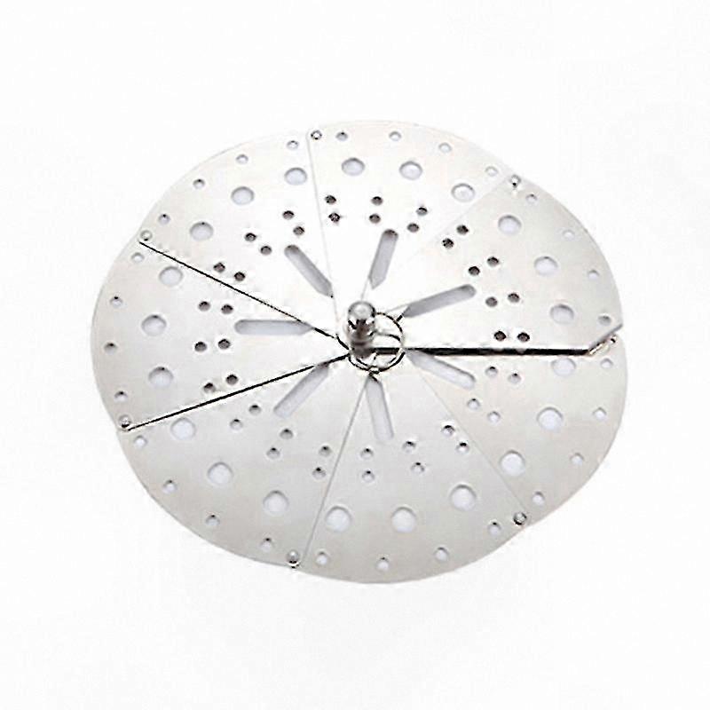 Stainless Steel Pot Cover with Steaming Rack for Simmering and Overflow Control