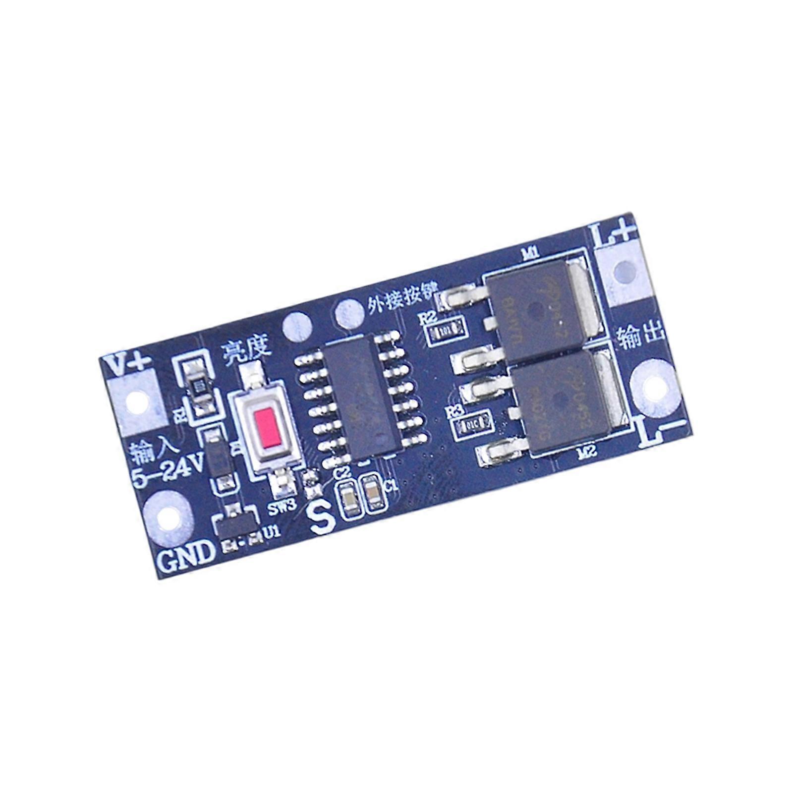 PWM Adjustable Fade Dimmer Module Featuring Overloads Protections and Easy Installation for LED Strips Multicolor