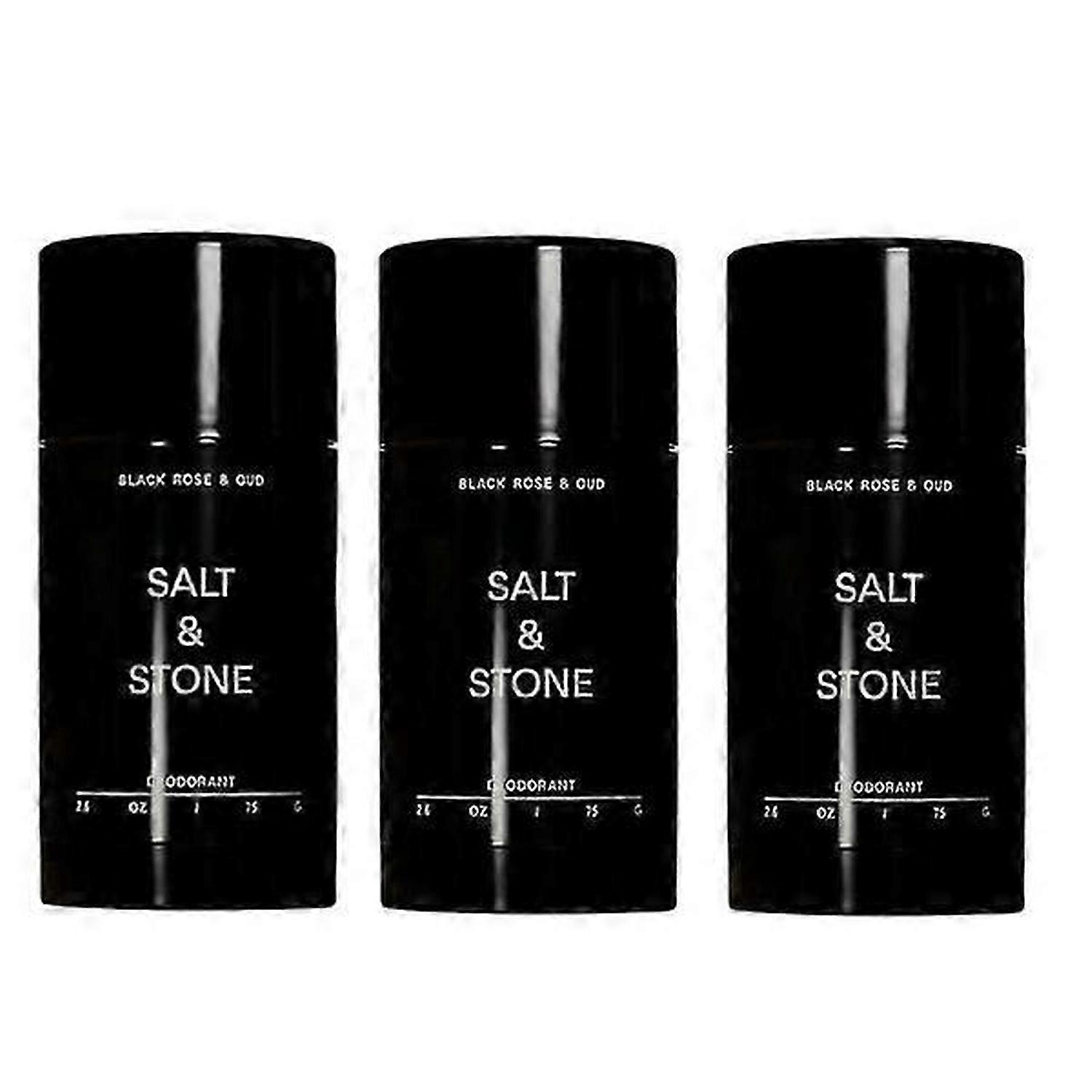 ملح # حجر للجنسين عود أسود Extra_Strength مزيل عرق خال من الألومنيوم # أسود 1 قطعة