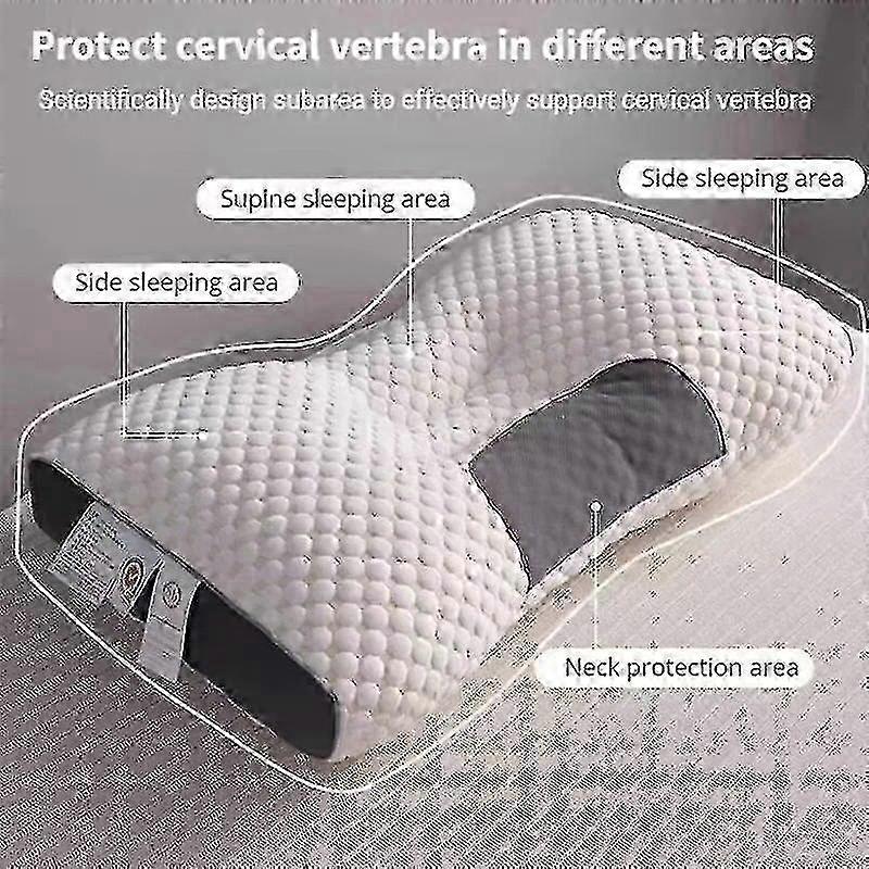 وسادة العنق العظام العنقية تساعد على النوم وحماية وسادة تدليك سبا ألياف فول الصويا المنزلية للنوم f54