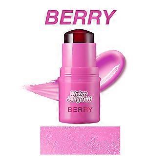 Berry-colored eyeshadow, blush, and lip gloss stick (5g). Jelly-like texture, easy to apply, moisturizing, and natural nude color.