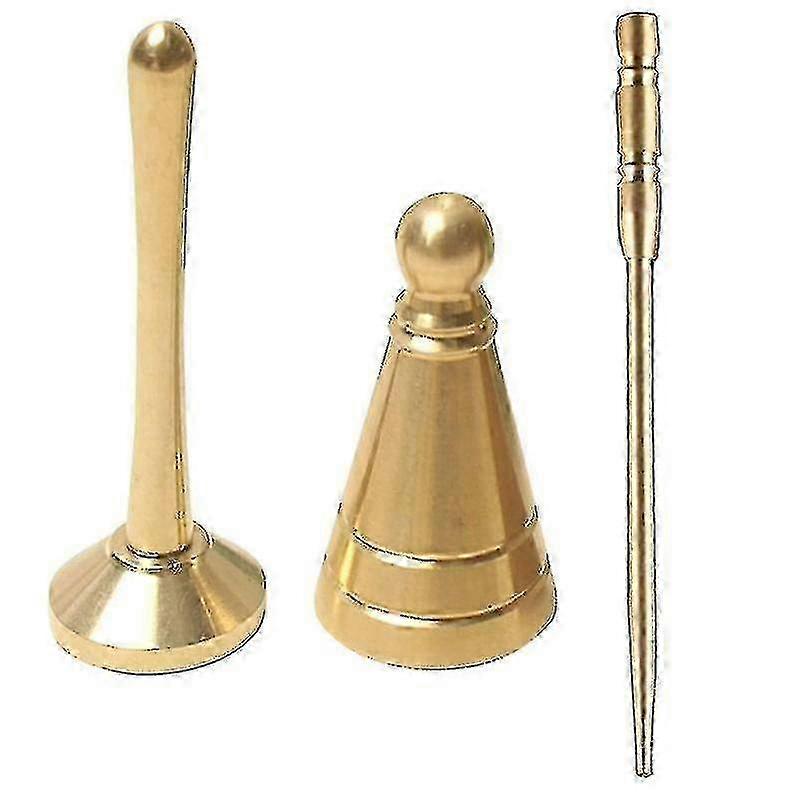 3-Piece Brass Incense Making Kit for DIY Backflow Tower - Art Crafts Set for Custom Incense Creation & Relaxation