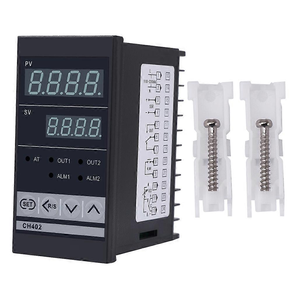 CH402 AC85‑264V High Precision Smart PID Temperature Controller Thermostat Relay TC/RTD Input