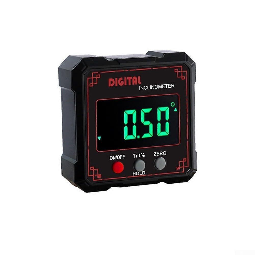 Digital Inclinometer With LCD Display IP54 Red For Tilt Measurement In Harsh Environments And Mechanical Settings