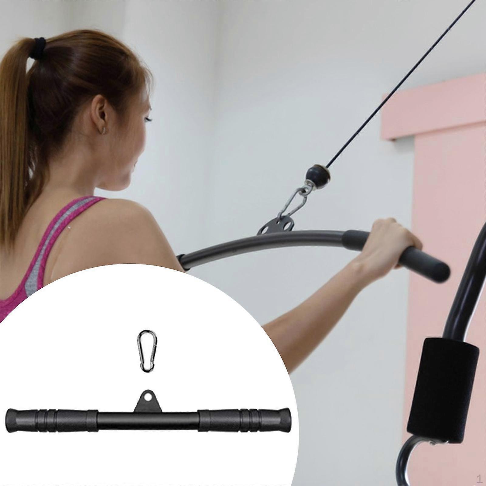 LAT Pull Down Bar Cable Machine Attachment,Curl Tricep Press Home Gym Equipment
